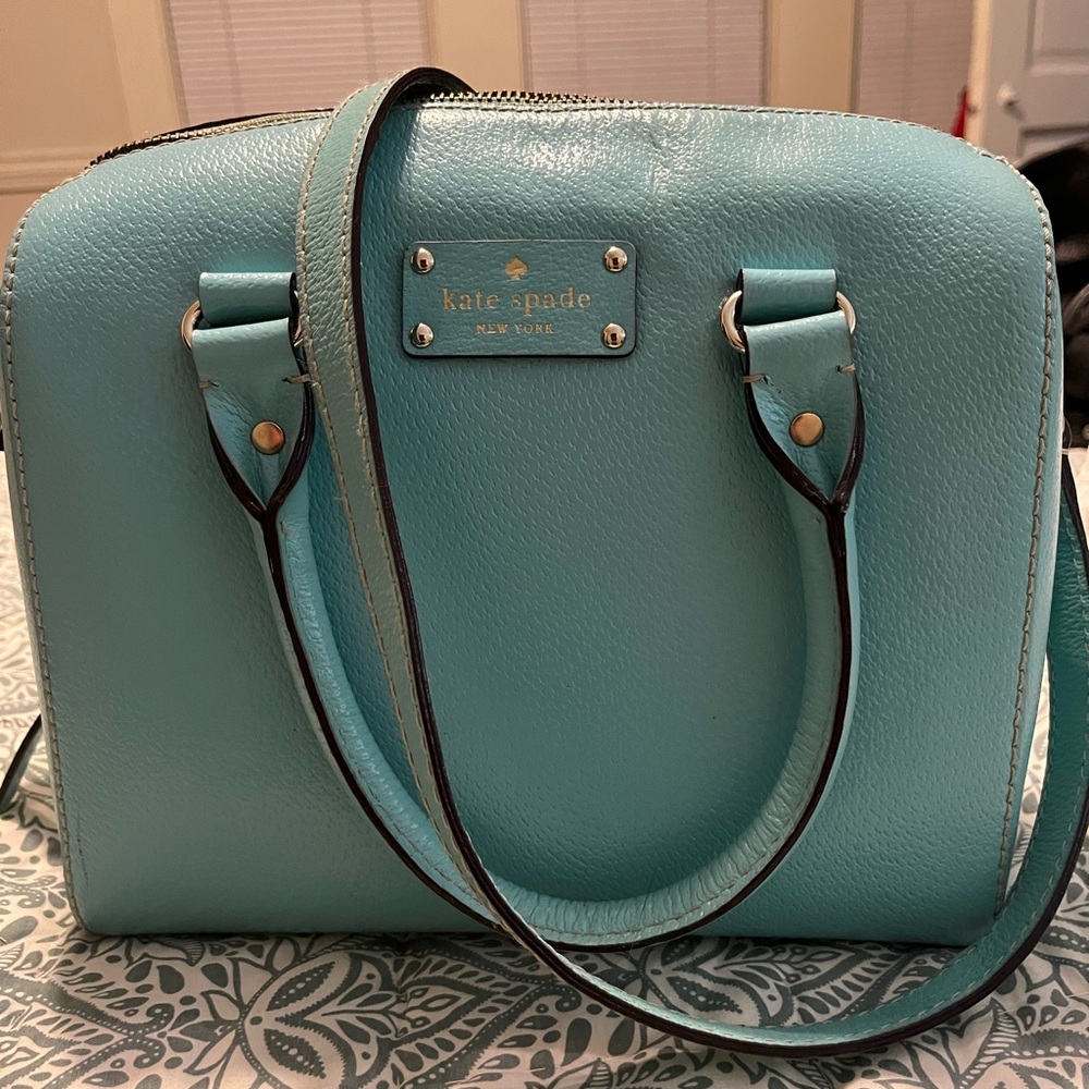 kate spade Aqua Blue Dome Satchel